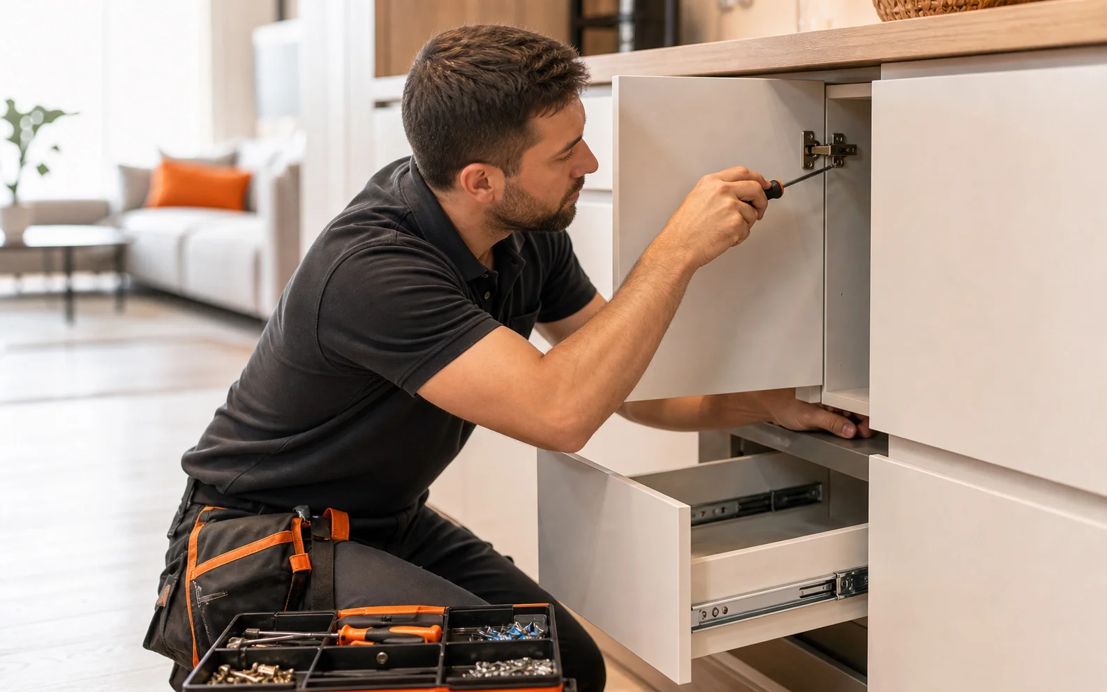 Reglaj și verificare de mobilier după reparație